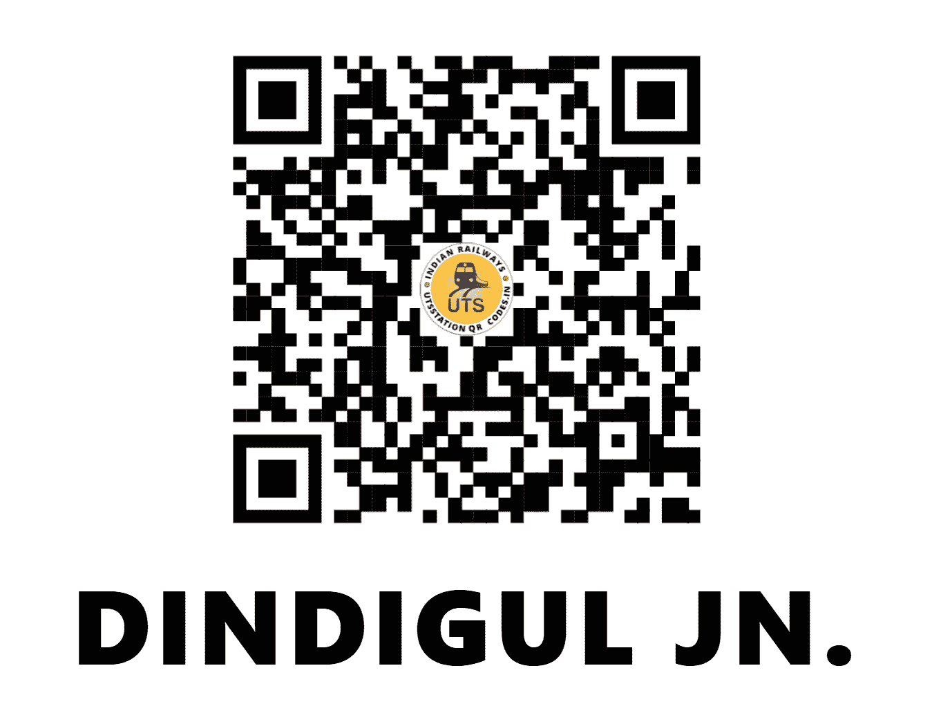 UTS QR Code for DINDIGUL JN. - DG - SR (TAMIL NADU)